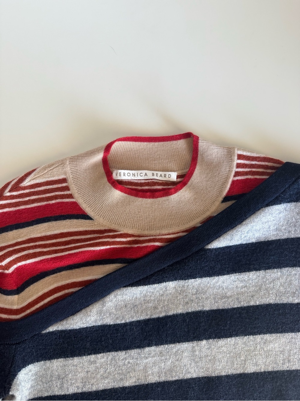 Veronica Beard Sheridan Striped Pullover - Picture 7 of 8